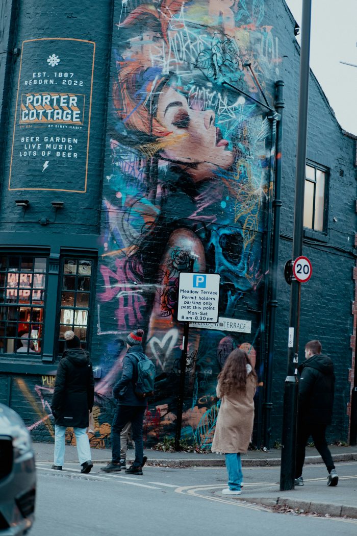 Grafitti in Sheffield, UK.