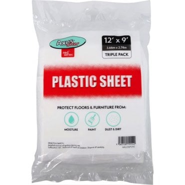 Plastic Sheet - 12' x 9' - 3 Pack