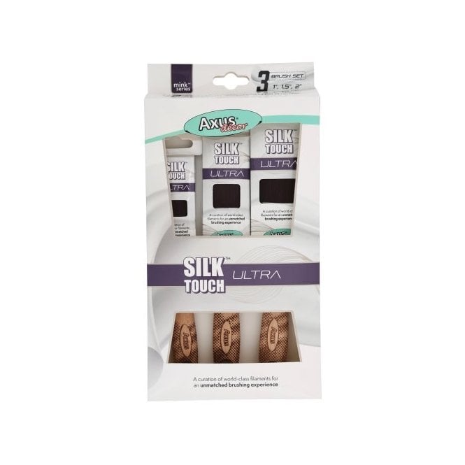 Axus Silk Touch Ultra Paint Brush - Set of 3