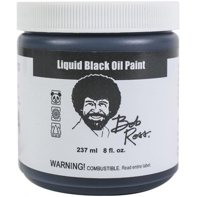 Bob Ross Liquid Black Oil Paint 237ml