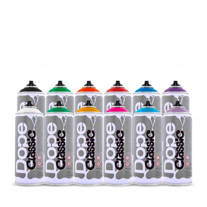 Dope Classic Spray Paint 400ml - 12 Can Pack