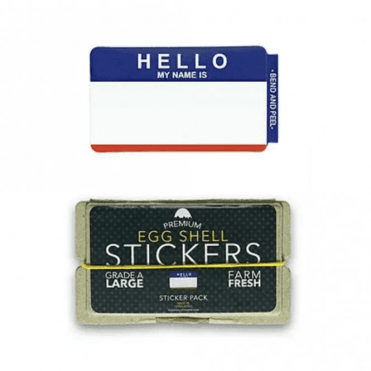 'Hello My Name Is' Blue / Red