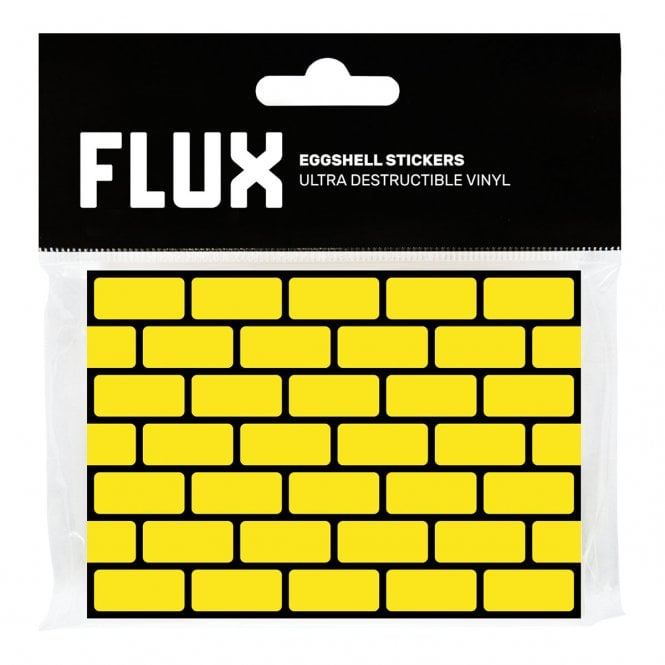FLUX Eggshell Bricks Stickers (50) Yellow