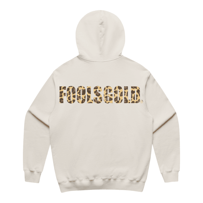 Cracked Leopard - Pullover Hoodie - Natural