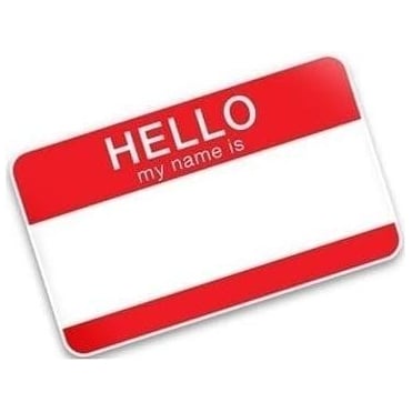 Free Hello My Name Is Stickers (Over £10.00)