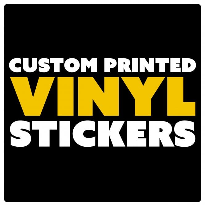 Graff-City 100 Custom Vinyl Stickers 100 x 100mm (Qty 100)