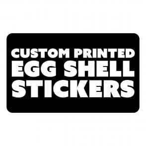 Graff-City 100x60mm Custom Printed Egg Shell Stickers (Qty 100)