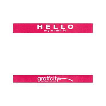 A5 "Hello My Name Is" Stickers