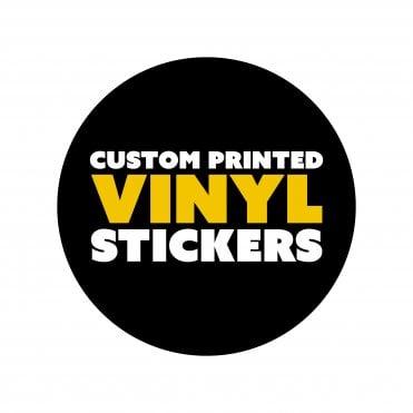 Circular 65mm Custom Printed Vinyl Stickers (Qty 100)