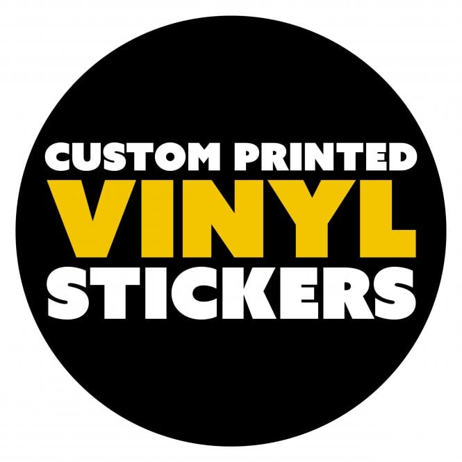 Graff-City Circular 80mm Custom Printed Vinyl Stickers (Qty 100)