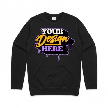 Custom Crew Neck Sweater - Print your own design!