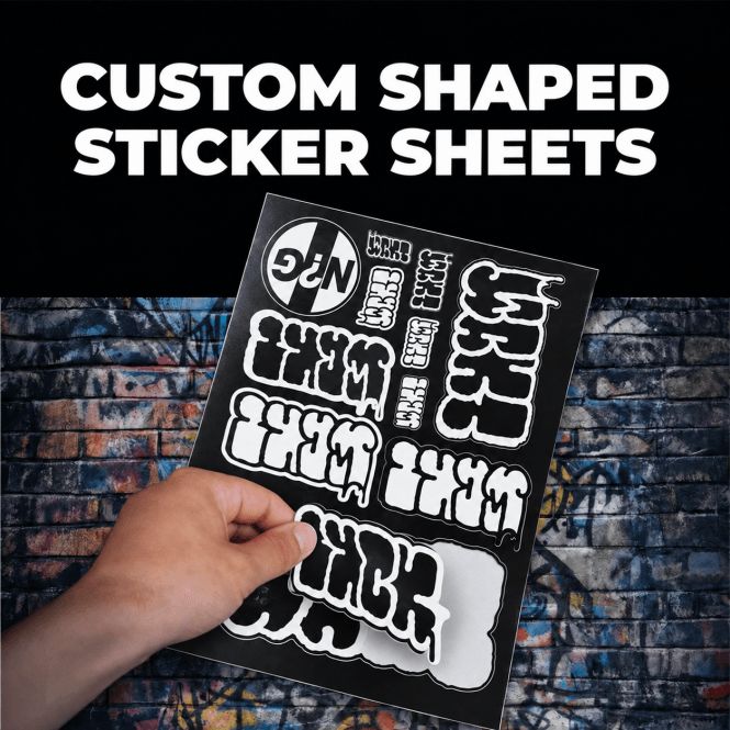 Graff-City Custom Shaped Sticker Sheets