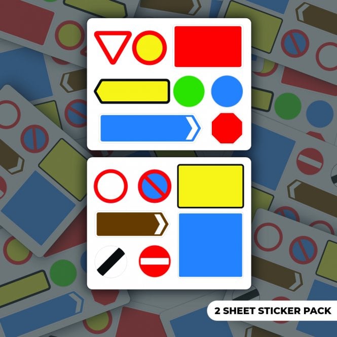 Graff-City Egg Shell - Street Signs Sticker Sheet (2)