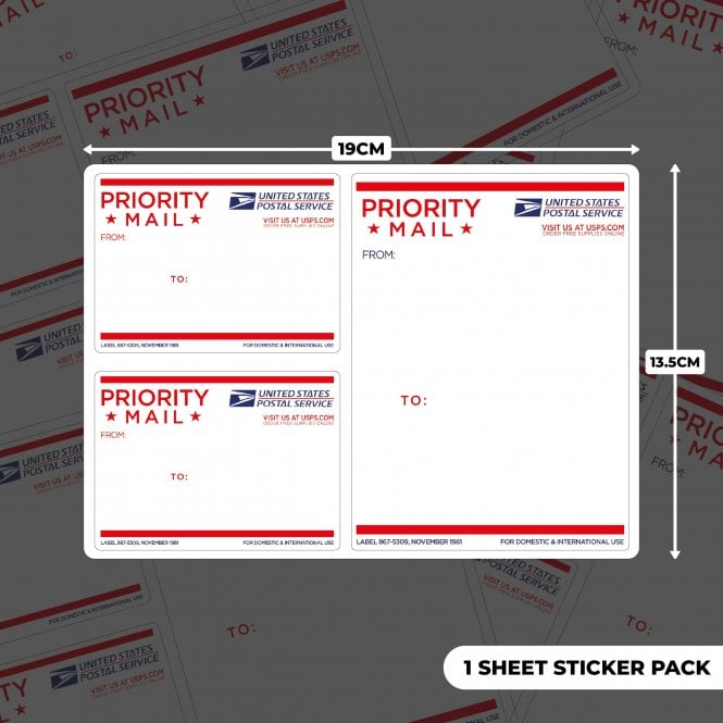 Graff-City Eggshell USPS Sticker Sheet 1