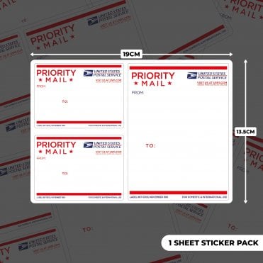 Eggshell USPS Sticker Sheet 1