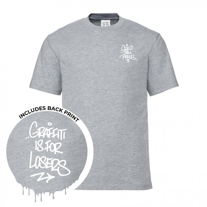 Grey Jam Press - Graffiti Is For Losers T-Shirt (Grey)