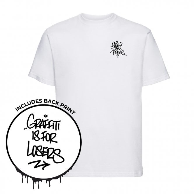 Grey Jam Press - Graffiti Is For Losers T-Shirt (White)