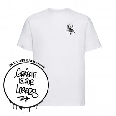 Grey Jam Press - Graffiti Is For Losers T-Shirt (White)