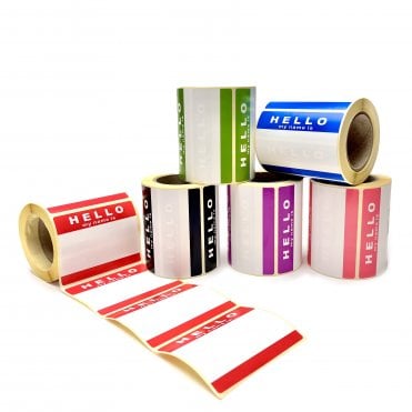 Hello My Name Is Stickers - 6 Rolls (1500 Stickers)