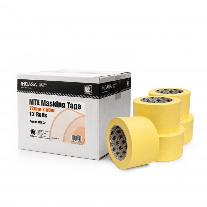Indasa - MTE Masking Tape 72mm x 50m (Full Box)