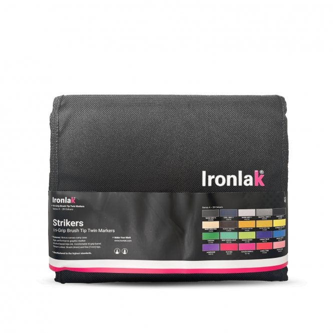 Ironlak Strikers - Tri-Grip Brush Tip Twin Marker - Series 4