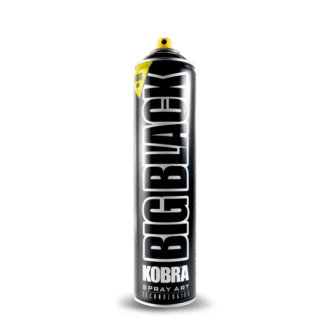 Kobra Big Black Spray Paint - 600ml