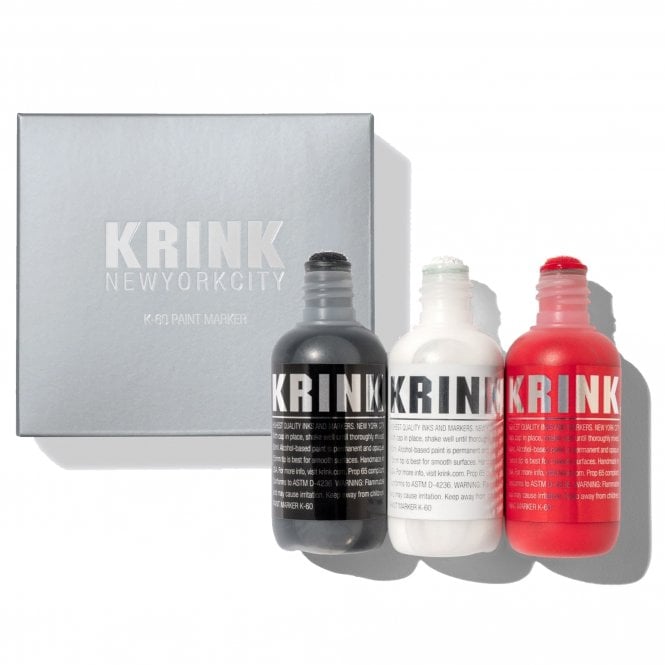 KRINK K-60 Paint Marker - Black/White/Red