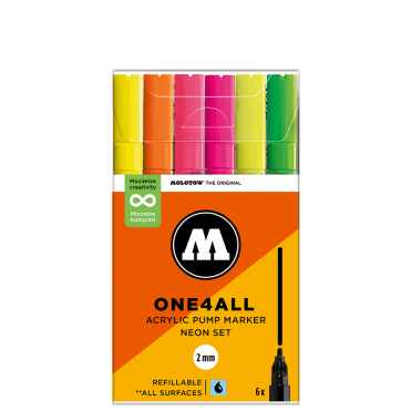 One4All 127HS Neon Set - 2mm Round Tip (6)