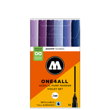 One4All 127HS Violet Set - 2mm Round Tip (6)