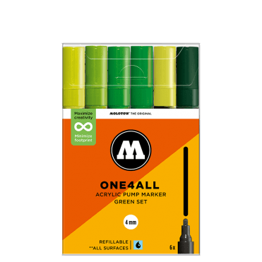 One4All 227HS Green Set - 4mm Round (6)