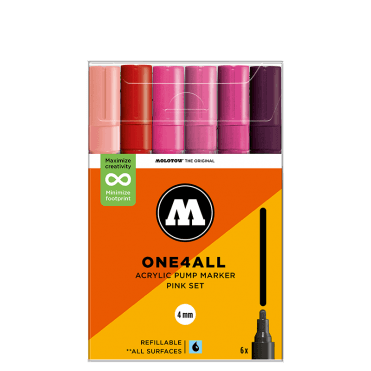 One4All 227HS Pink Set - 4mm Round (6)