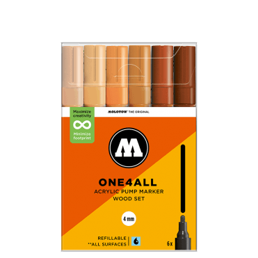One4All 227HS Wood Set - 4mm Round (6)