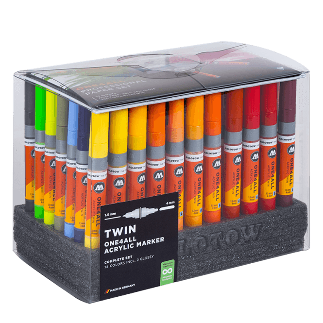 Molotow One4All Acrylic Twin Complete Kit (74)