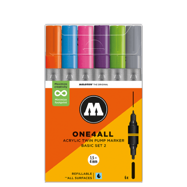One4All Acrylic Twin Pump Marker Basic Set 2 (6)