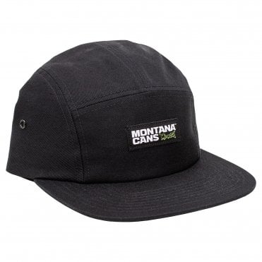 5-Panel Typo Logo Cap Black
