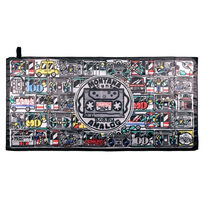 Montana Beach Towel - Traffic Jam by Bobby Analog
