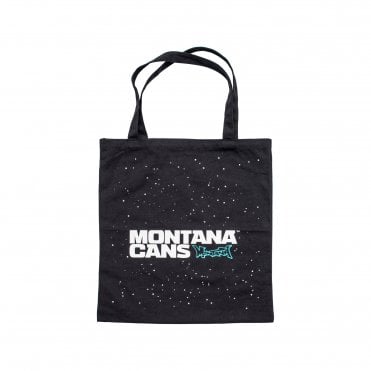 Cotton Bag - Logo + Stars Black