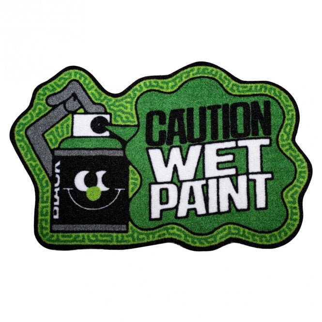 Montana Doormat - Caution, Wet Paint (Green)