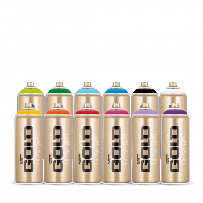 Montana Gold Spray Paint 400ml - 12 Spray Pack