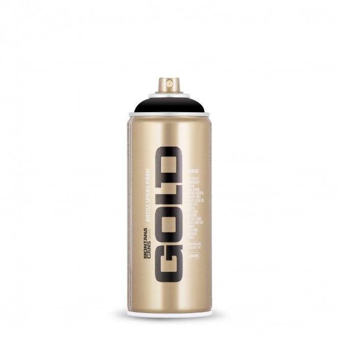 Montana Gold Spray Paint - S9000 Shock Black - Semi-Gloss Finish