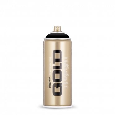 Gold Spray Paint - S9000 Shock Black - Semi-Gloss Finish