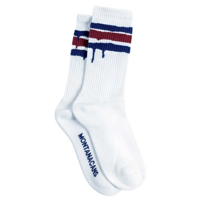 Montana Socks - Stripes White