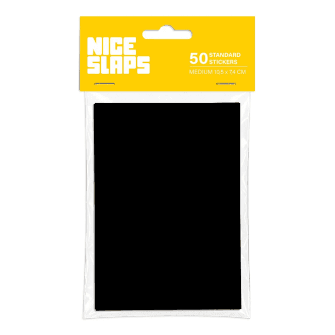 Nice Slaps - Blank Black Stickers (50)
