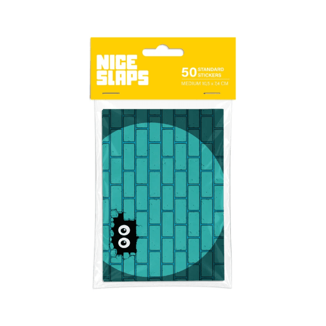 Nice Slaps - Brick Lights Turquoise Stickers (50)