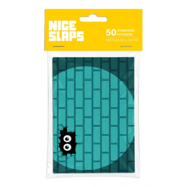 Nice Slaps - Brick Lights Turquoise Stickers (50)