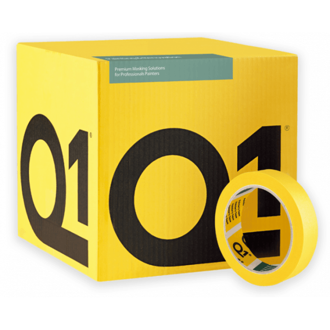 Q1 Tapes Premium Masking Tape - 18mm x 50m (Full 48 Roll Box)
