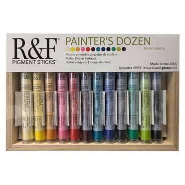 R&F Pigment Sticks (12) and Panel