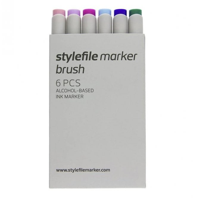 Stylefile Brush Marker 6 Piece Try Out Set
