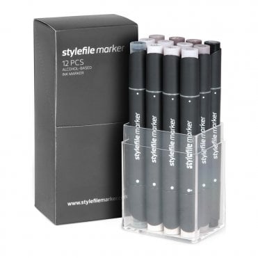 Marker 12 Set Warm Grey
