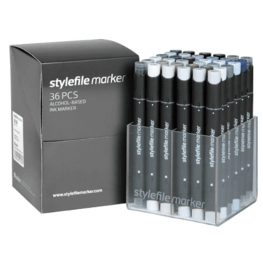 Marker 36 Set Grey